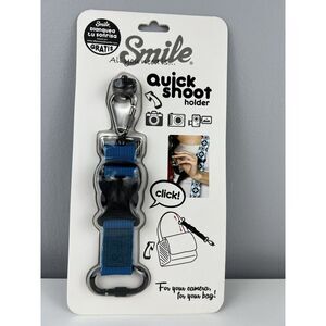New Camera Strap Quick Shoot Holder Blue SMILE Camera Bag